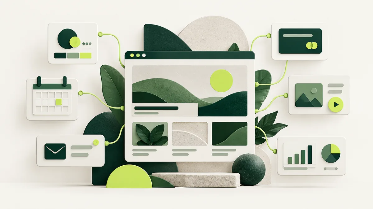 A connected website and practical digital tools for a small business.