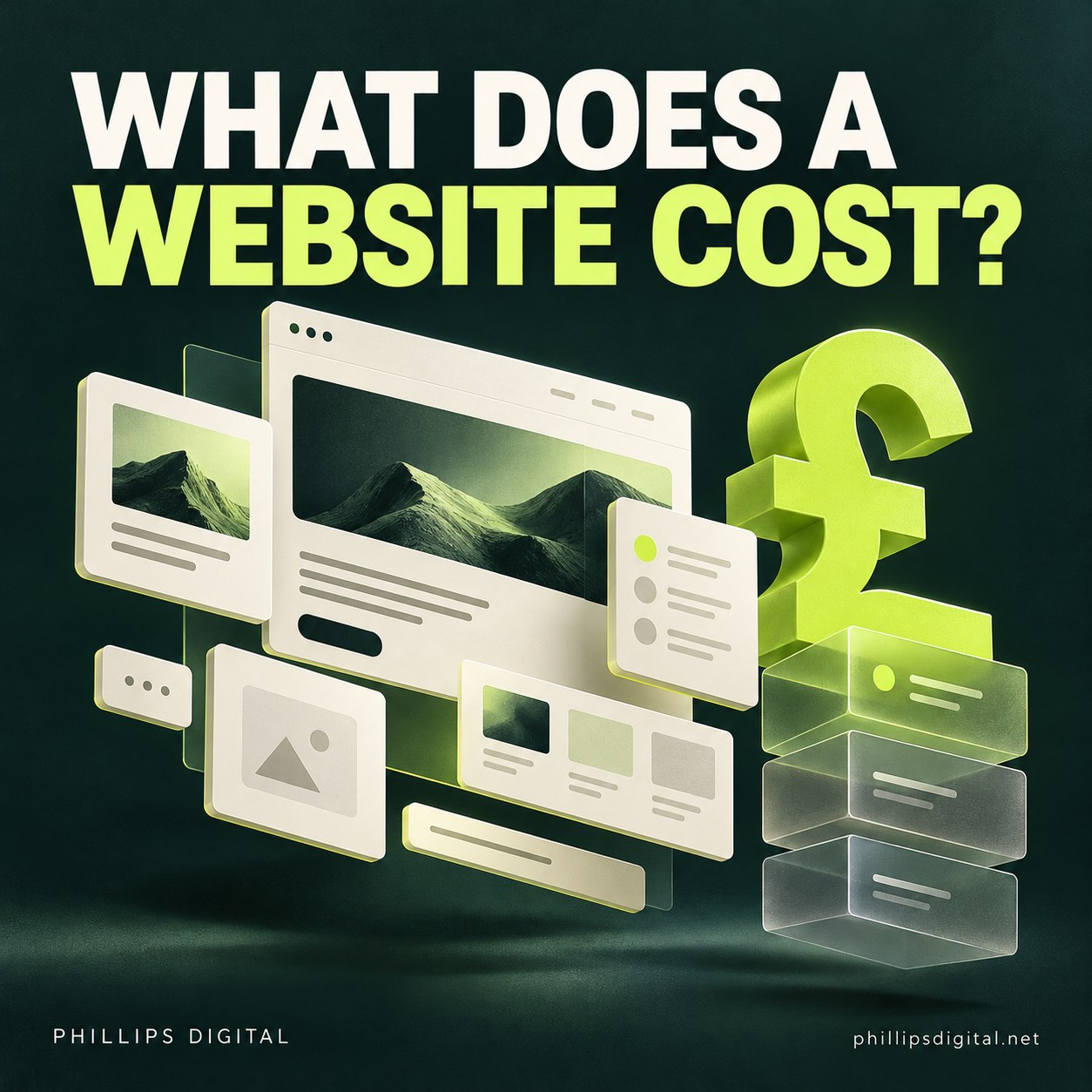 Website costs guide artwork