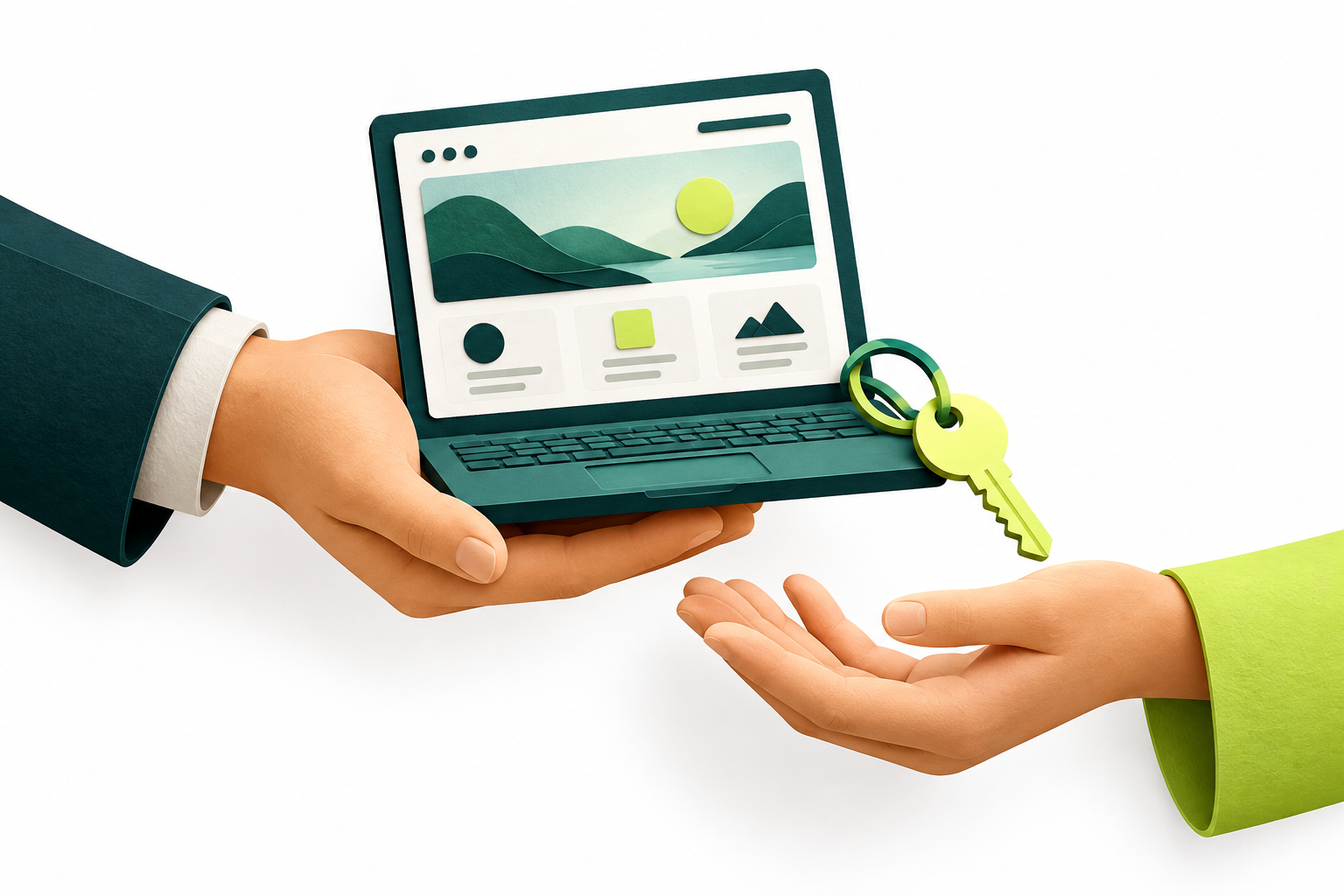 A small business website handover and account access checklist.